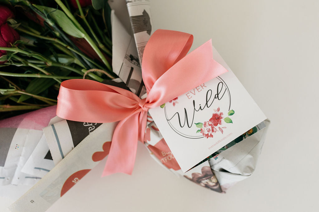 EverWild Florals hand wrapped flowers