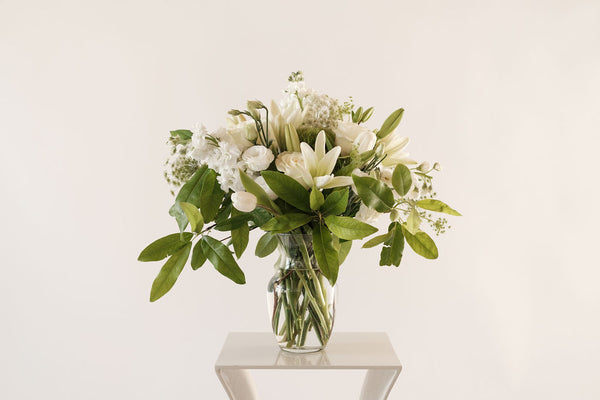 Amazing Grace - White Flower Arrangement - EverWild Florals